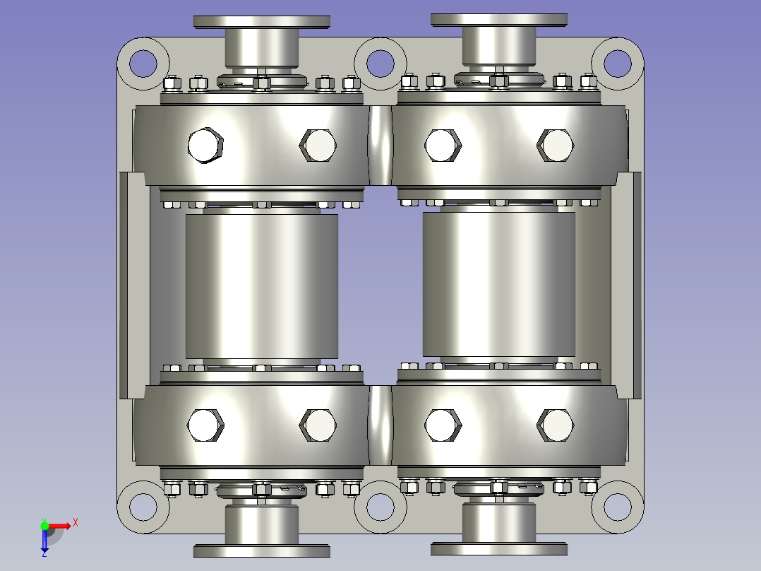 PZ3-MZ13-03-04-00激振器总装配体俯视图