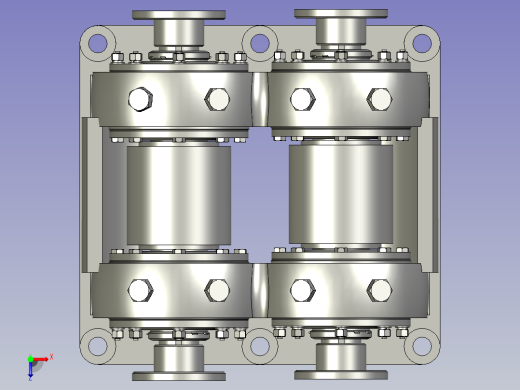 PZ3-MZ13-03-04-00激振器总装配体俯视缩略图