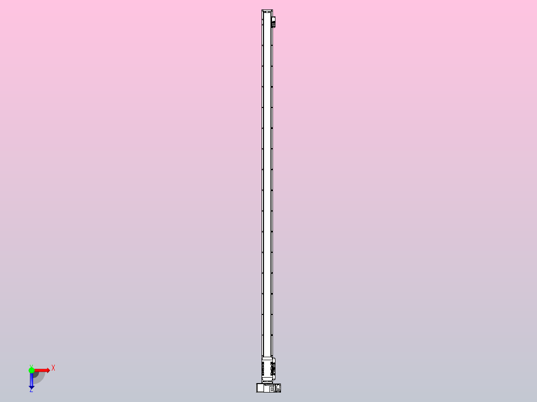 机器人皮带驱动直线轴TPA-GCB-50-P42-L1650-LU-M10-N3俯视图