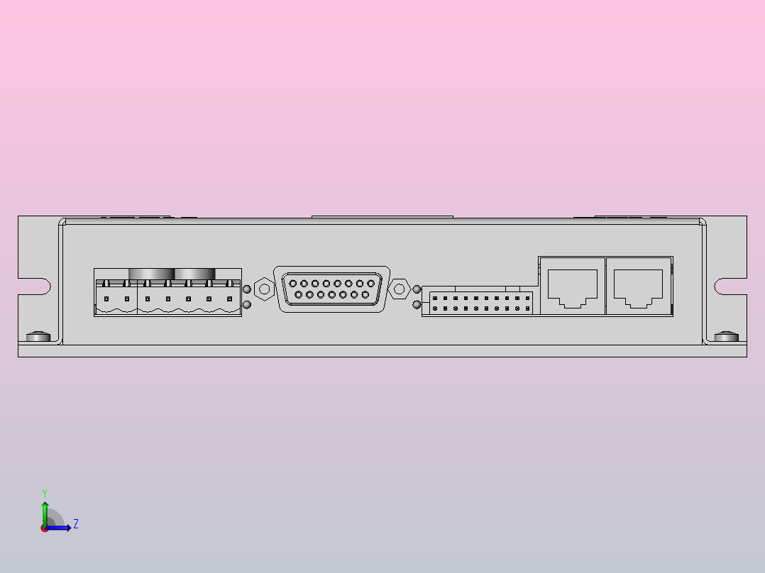 驱动器控制器iMD 用于步进和伺服电机左视图