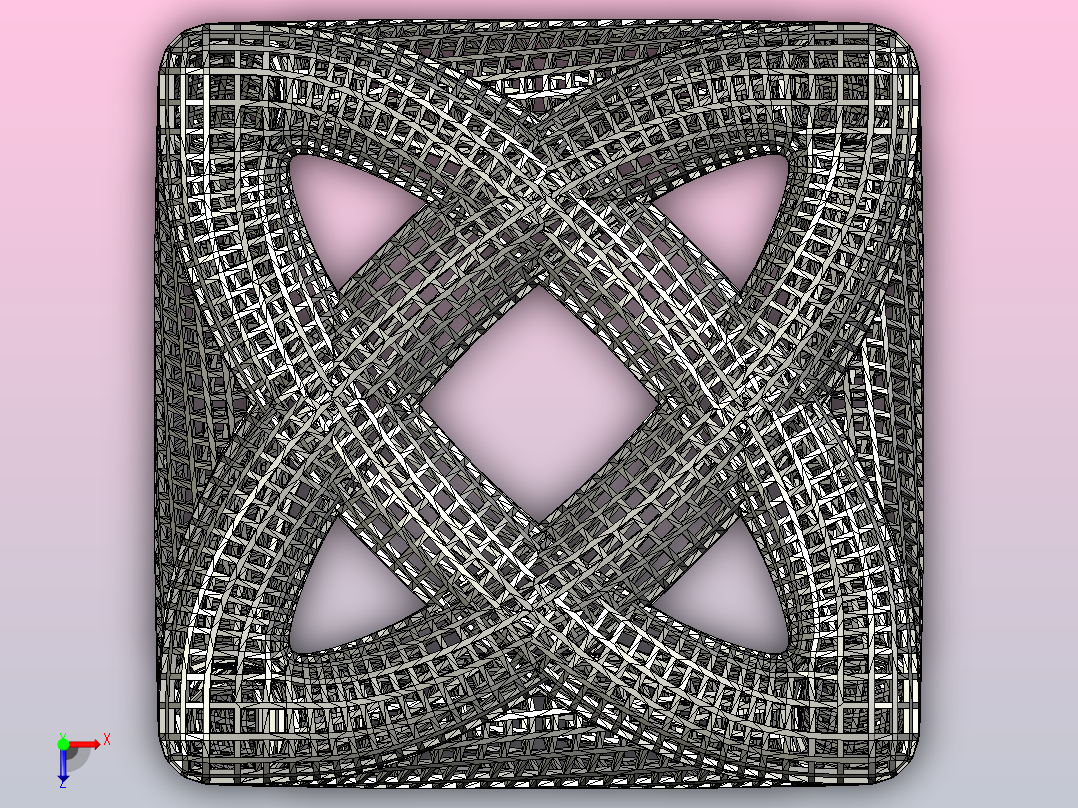 曲折立方俯视图