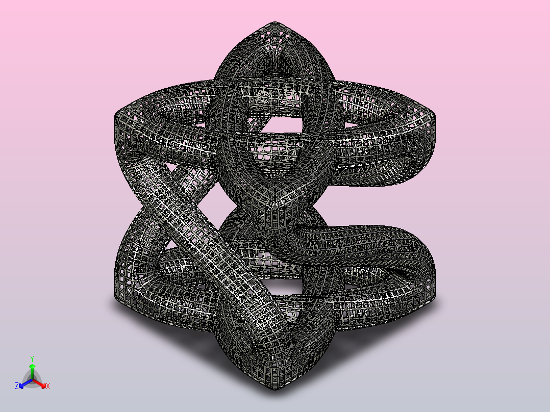 曲折立方正等轴测图