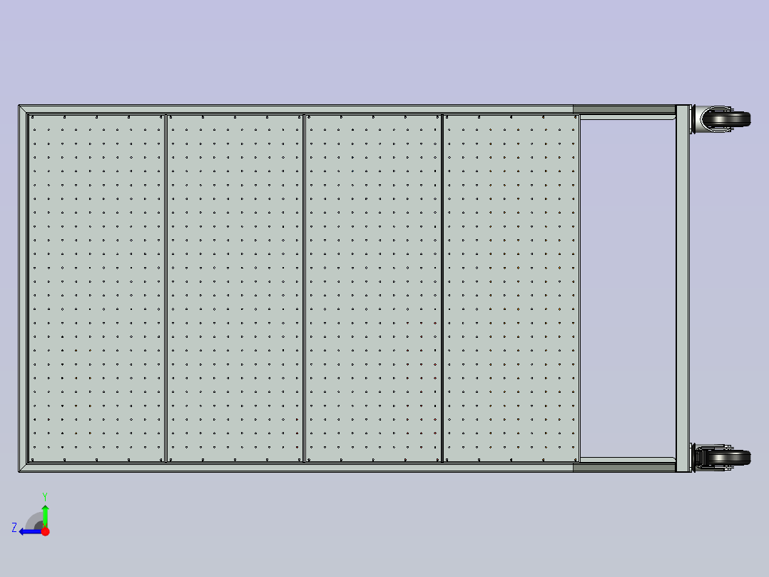 工具架3D模型右视图