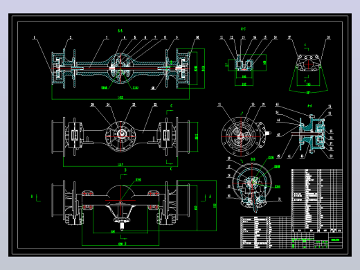 汽车驱动桥CAD