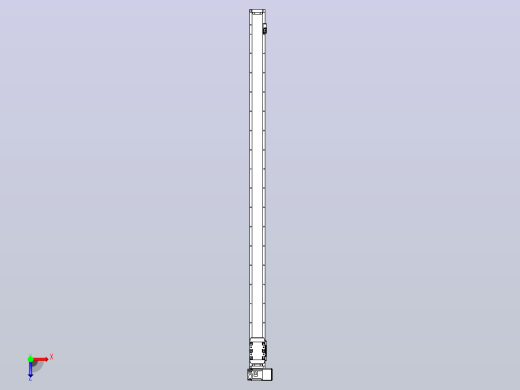 机器人皮带驱动直线轴TPA-GCB-80-P60-L1650-RU-M20-N3俯视缩略图