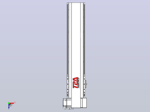 皮带直线轴半封闭可选导轨TPA-HNB-120D-110-L400-RP-Y-P40-N3俯视缩略图