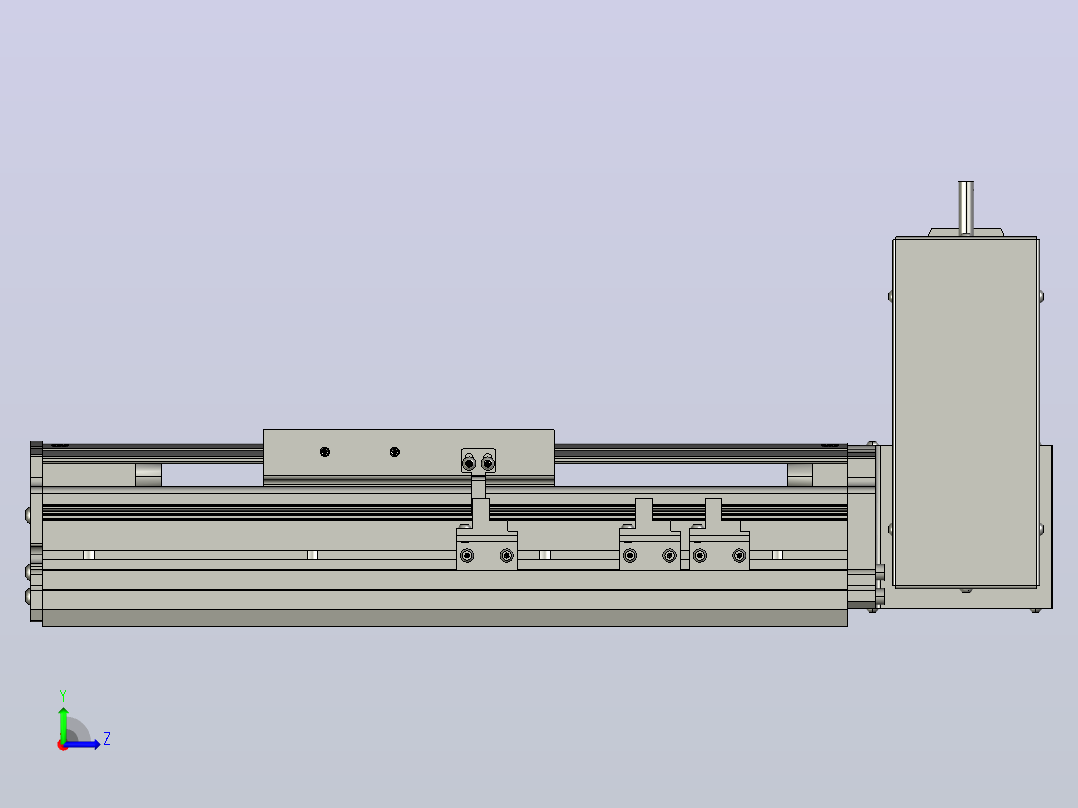 MT120BT半封闭皮带滑台[MT120BT.L100.100.LU.P40.C3]左视图