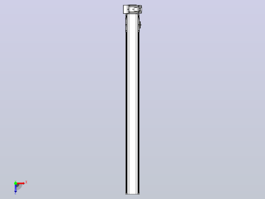 皮带直线轴半封闭可选导轨TPA-HNB-105D-90-L1150-RU-Y-P20-N3俯视缩略图