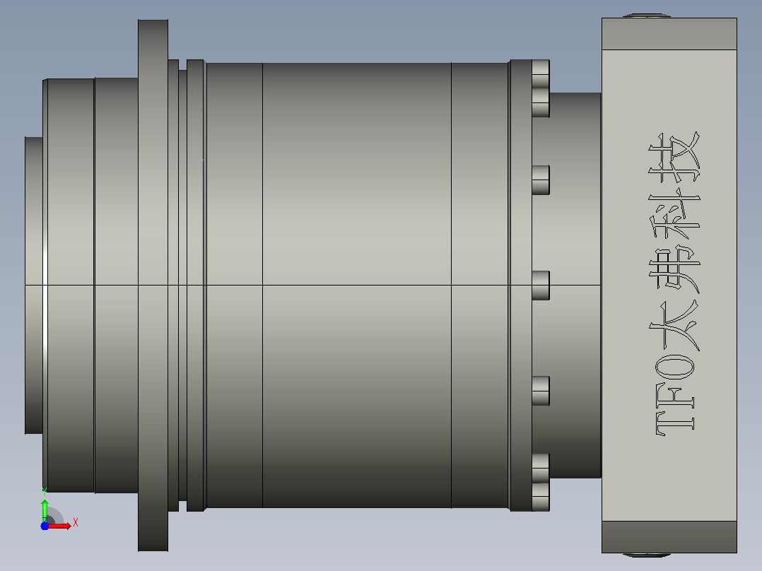 AD140-L2-S3-P2电机减速机前视图