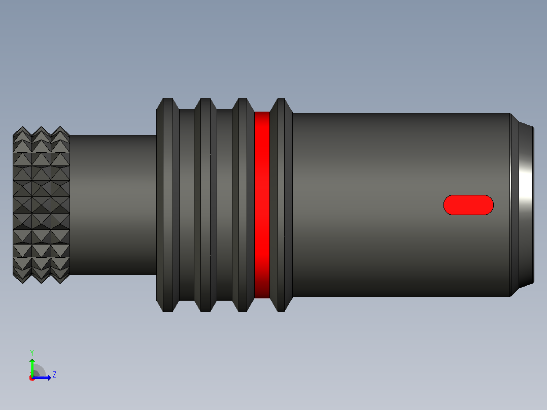LEMO连接器PHN.FF.303.XLM左视图
