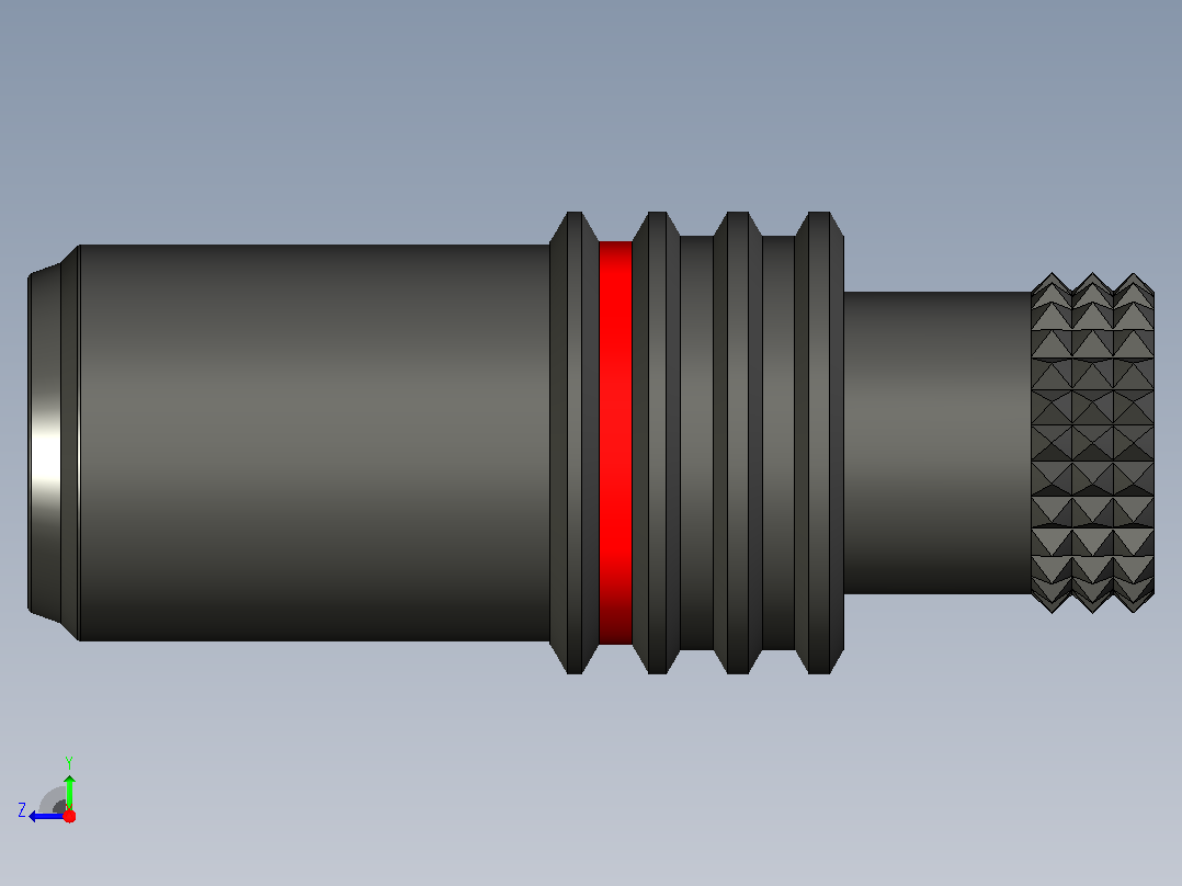 LEMO连接器PHN.FF.303.XLM右视图