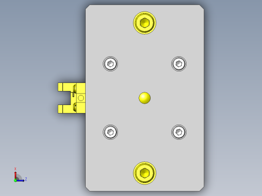 工件吸附手臂俯视缩略图