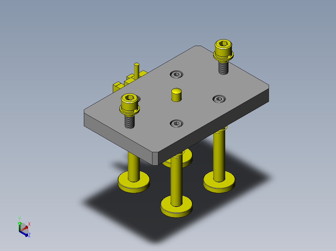 工件吸附手臂正等轴测图