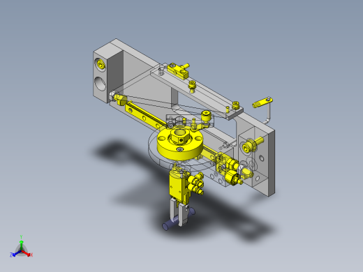 滑动翻转机构正等轴测缩略图