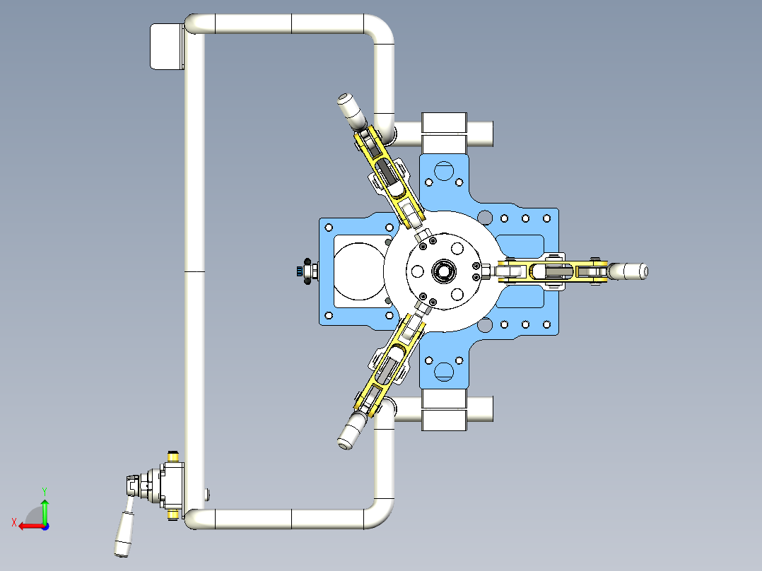 夹持器3D后视图