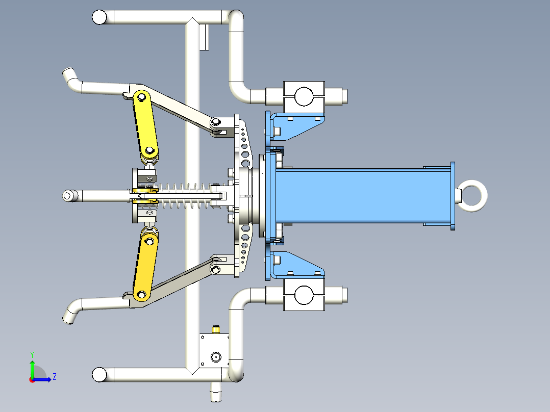 夹持器3D左视图