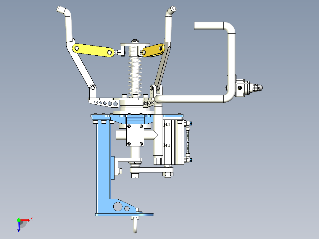 夹持器3D俯视图