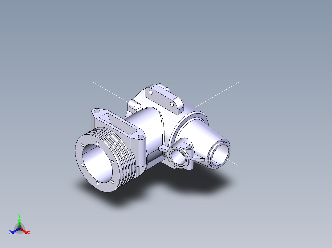 发动机型腔正等轴测图