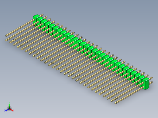彩色公头100mil（2.54mm）系列-DS1021_green_2x29p_100mil_Type19_rev1.0
