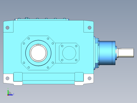 齿轮箱左视缩略图