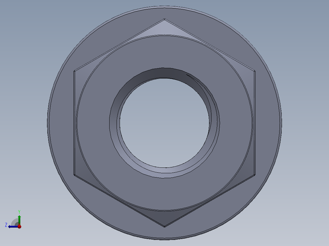 法兰螺母-58-FN.SLDPRT右视图
