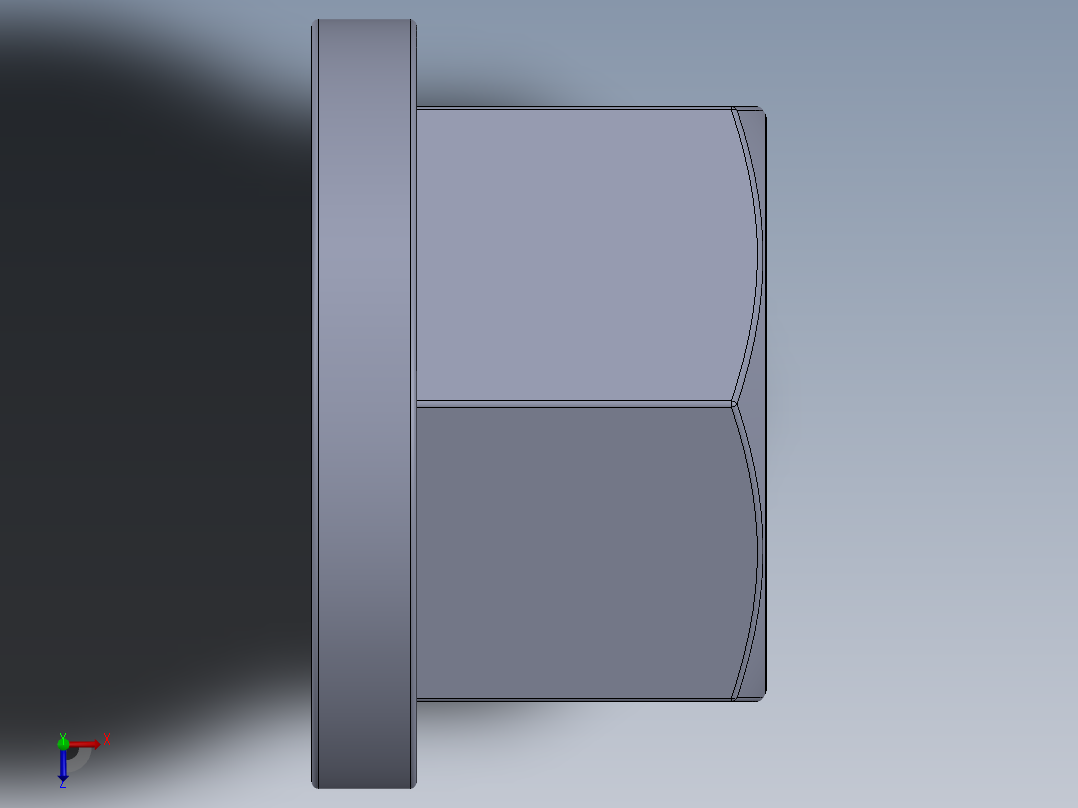 法兰螺母-58-FN.SLDPRT俯视图