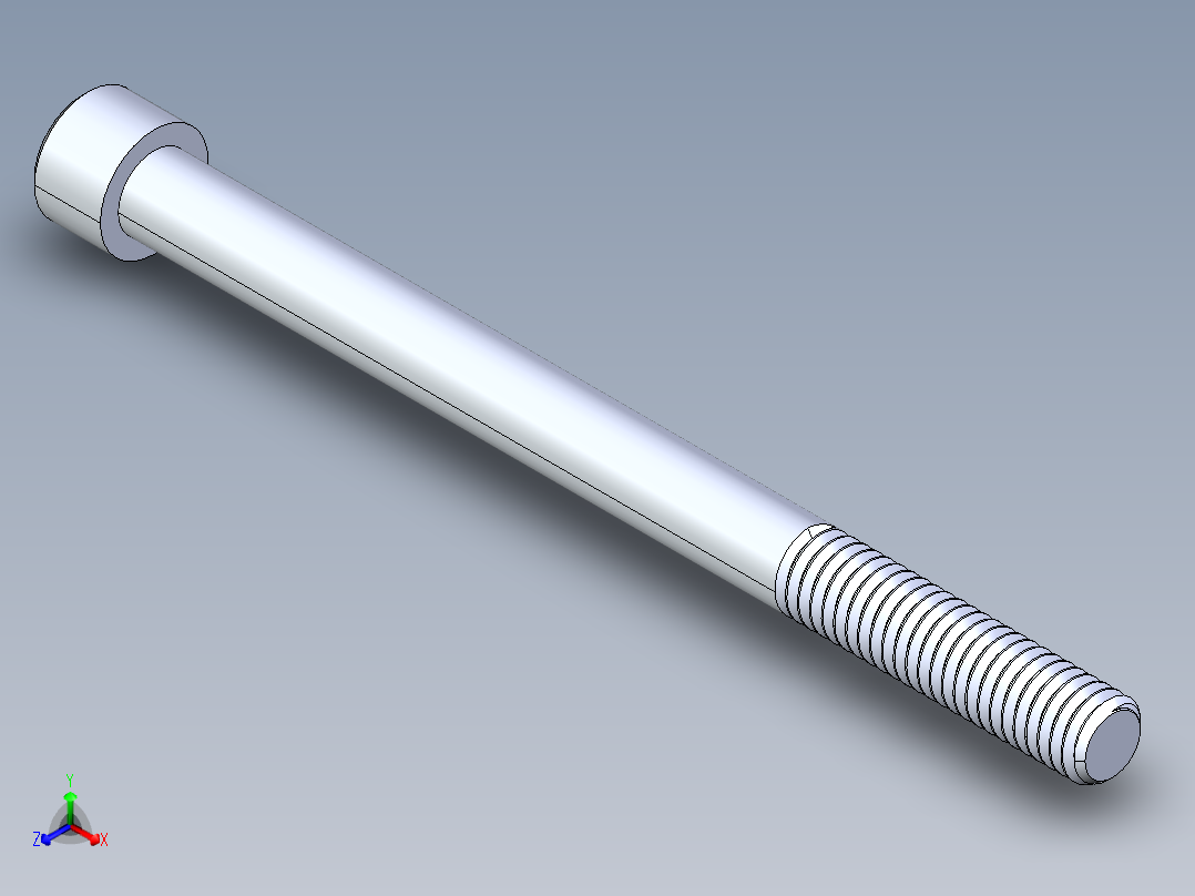 粗螺纹 SHCS 螺钉-SHCS 9.525.x16x5.STEP