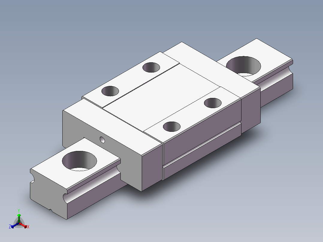 滑块MGN9C正等轴测图