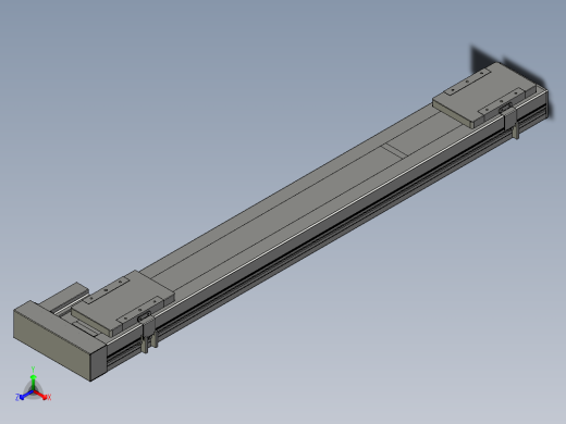 直线模组LHC14-S1000-R设计图纸
