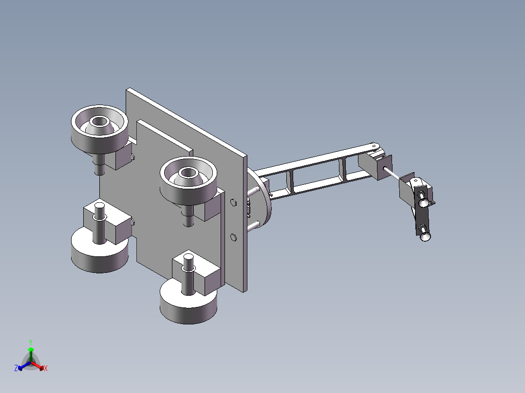 自动取料小车正等轴测图