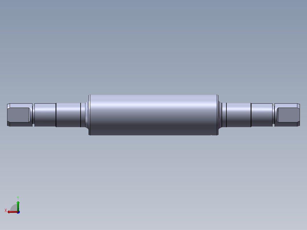 JS027-厚板轧机设计后视图