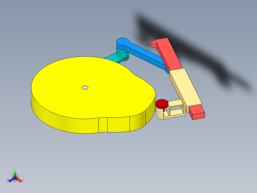 包装机推包机构三维模型正等轴测缩略图