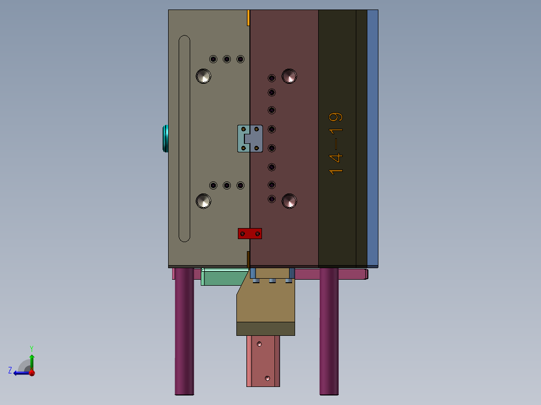 出口模具右视图