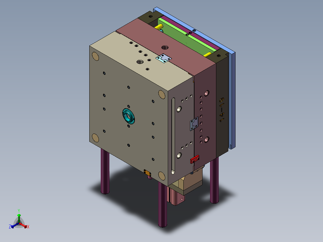 出口模具正等轴测图