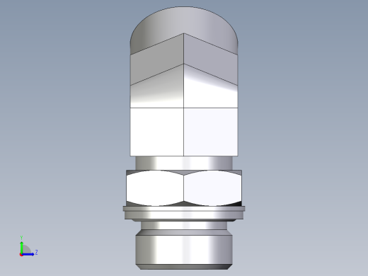 卡套式工业通用硬管接头EO_Adjustable_locknut_45_deg_elbow_VEE22LM27X2OMDCF左视缩略图