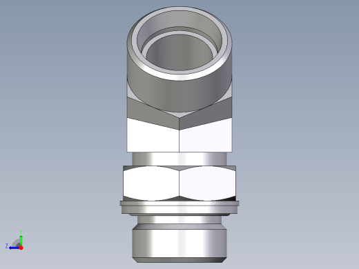 卡套式工业通用硬管接头EO_Adjustable_locknut_45_deg_elbow_VEE22LM27X2OMDCF右视缩略图