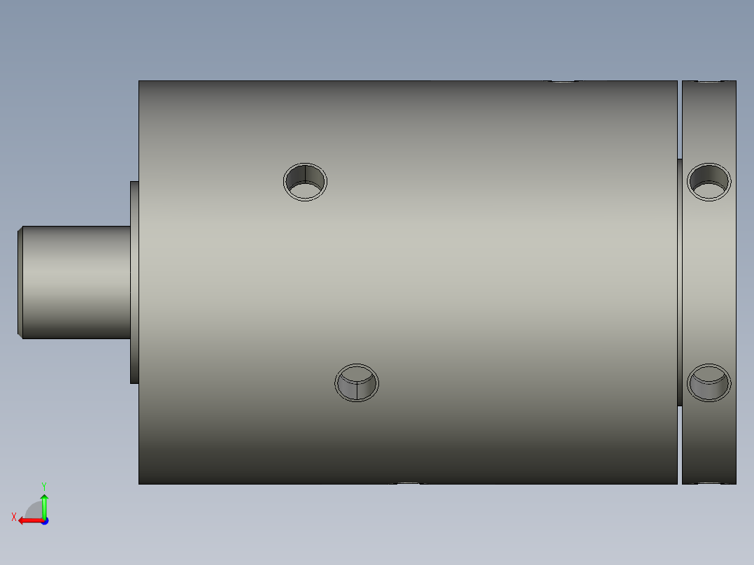 PROTEC旋转接头3D模型后视图