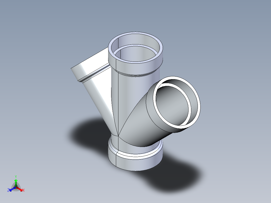 船舶管路系统S7_SeaDrainPLUS_DoubleWye-SxSxSxS_37E163503_3in Sea Drain Plus - Double Wye - SxSxSxS主视图