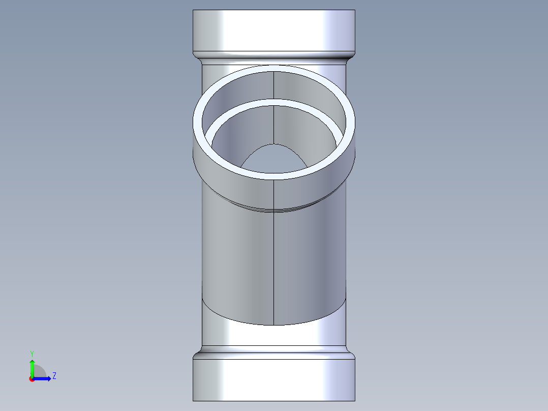 船舶管路系统S7_SeaDrainPLUS_DoubleWye-SxSxSxS_37E163503_3in Sea Drain Plus - Double Wye - SxSxSxS左视图