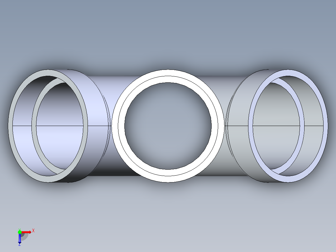 船舶管路系统S7_SeaDrainPLUS_DoubleWye-SxSxSxS_37E163503_3in Sea Drain Plus - Double Wye - SxSxSxS俯视图