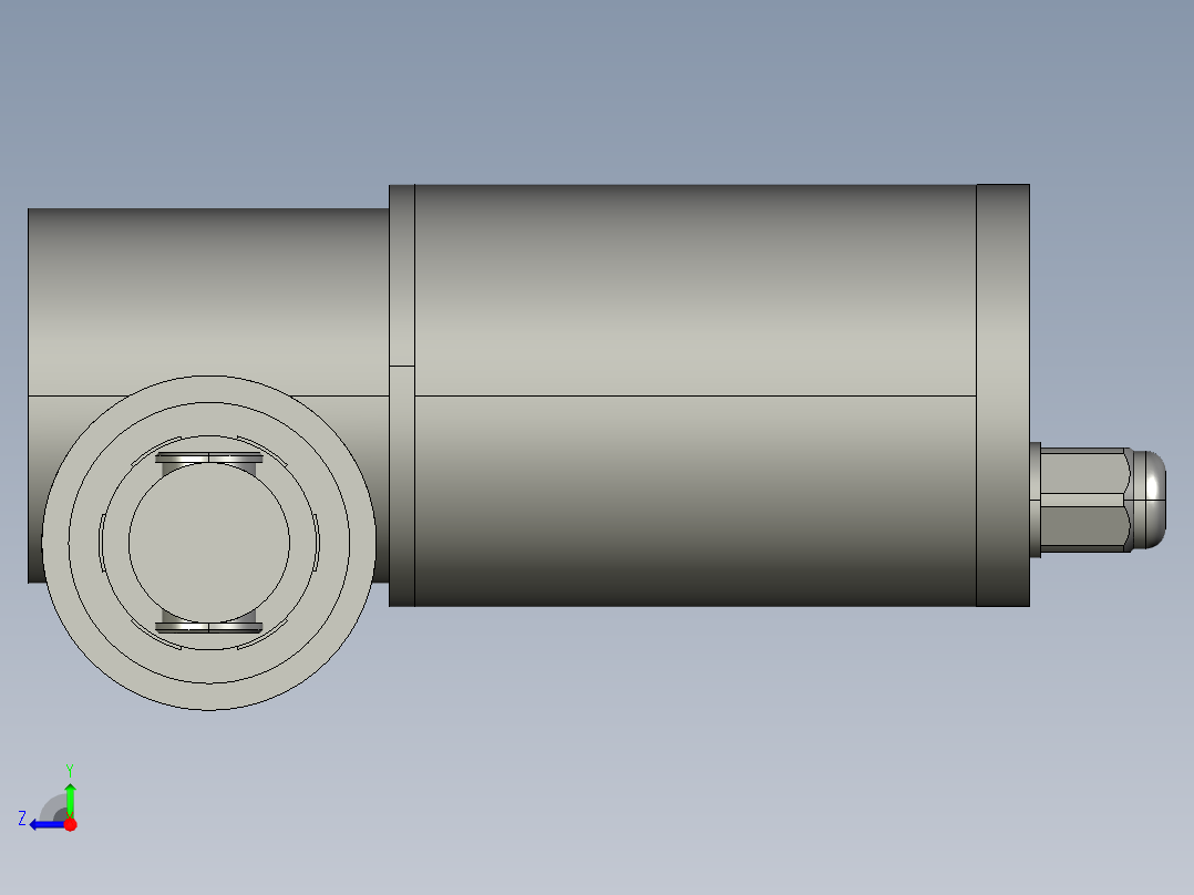 上银线性制动器LAM_STEP右视图