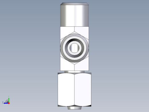 卡套式工业通用硬管接头EO_Swivel_nut_run_tee_EL06LOMDCF右视缩略图