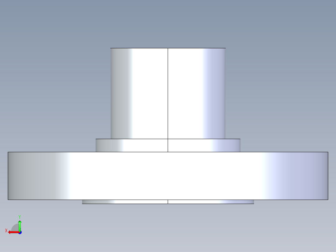 CPVC管件28-Sch80_Flange Vanstone_SPIG_9856-012_1.25in后视图