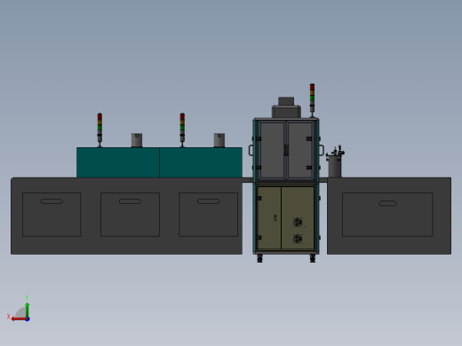 眼睛镜片点胶烘烤流水线后视缩略图