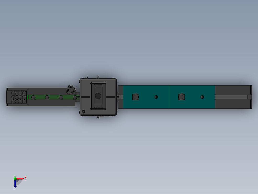 眼睛镜片点胶烘烤流水线俯视图