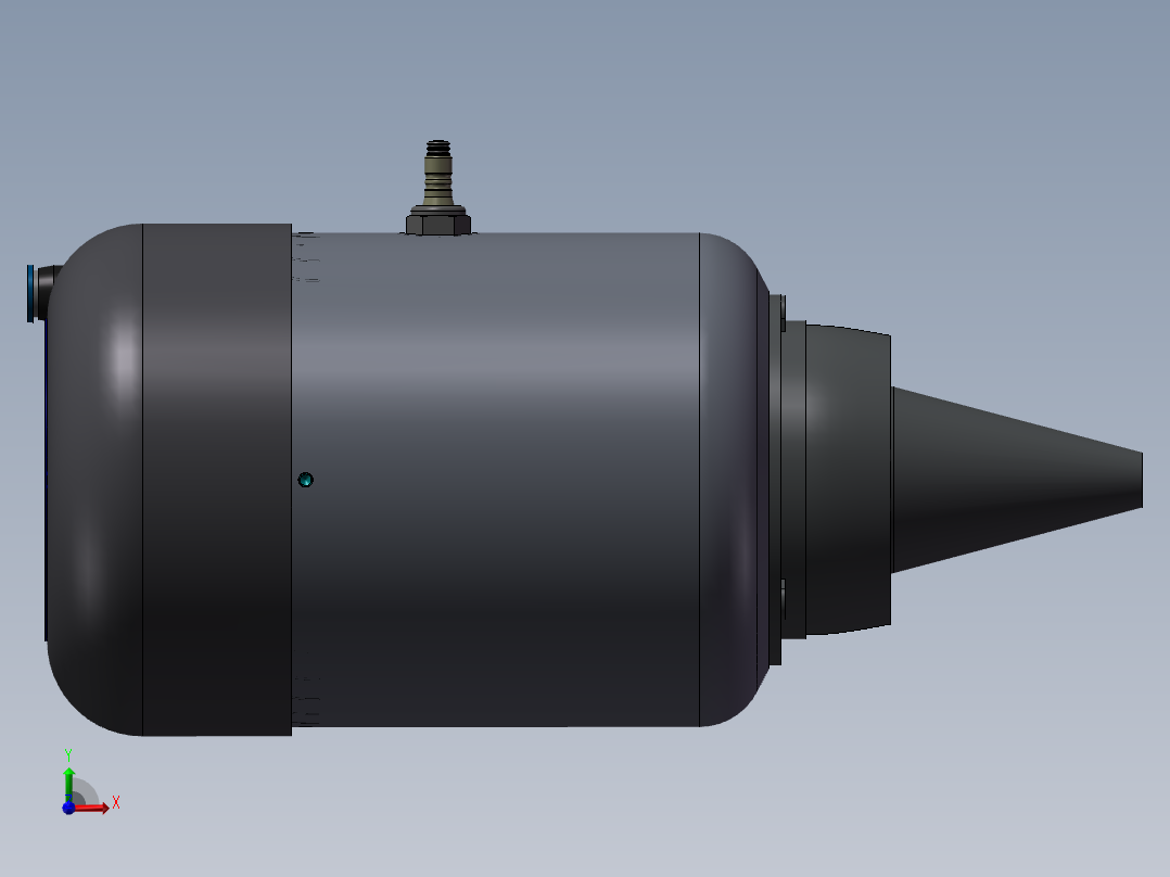 喷射引擎前视图