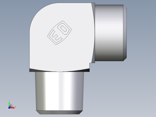 卡套式工业通用硬管接头EO_Male_stud_elbow_WE12LLRCFX前视缩略图