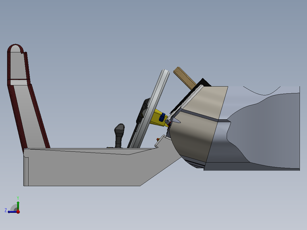 汽车内饰右视图