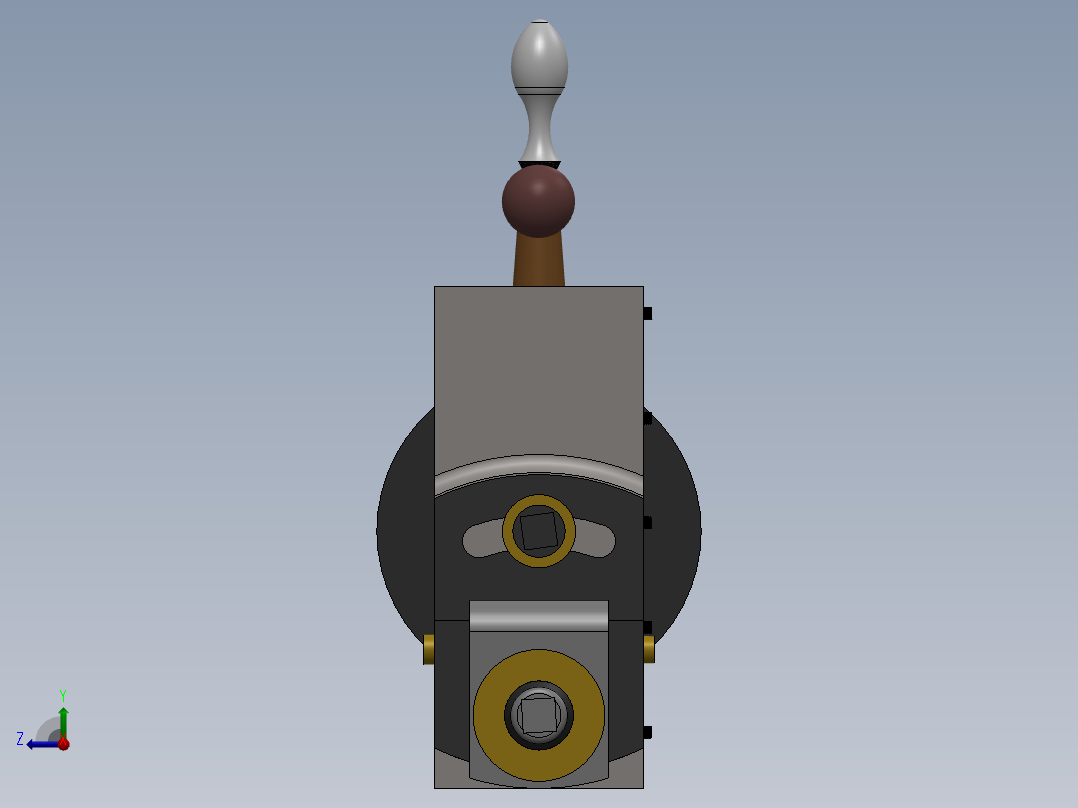 工具头的成型机右视图