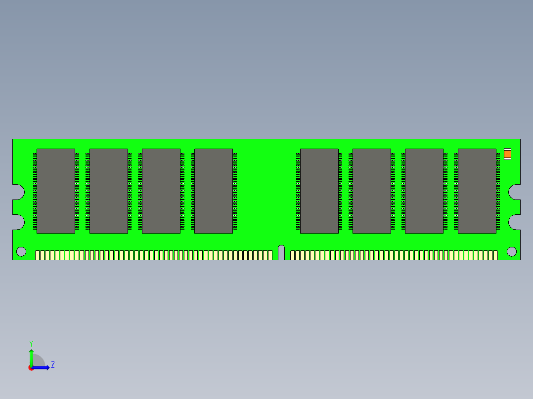 内存条 (5)左视图